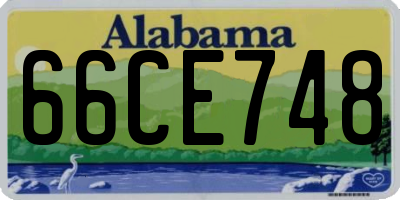 AL license plate 66CE748