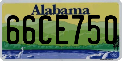 AL license plate 66CE750