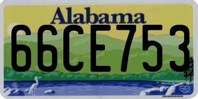 AL license plate 66CE753