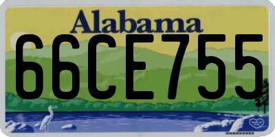 AL license plate 66CE755