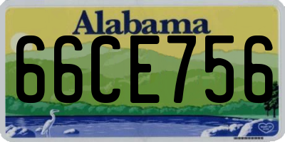 AL license plate 66CE756