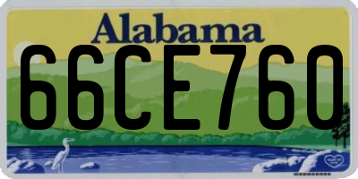 AL license plate 66CE760
