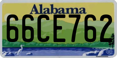 AL license plate 66CE762