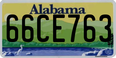 AL license plate 66CE763