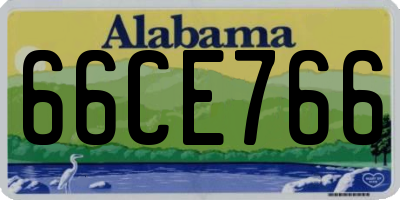 AL license plate 66CE766
