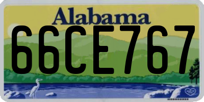 AL license plate 66CE767