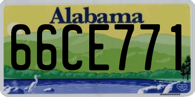 AL license plate 66CE771