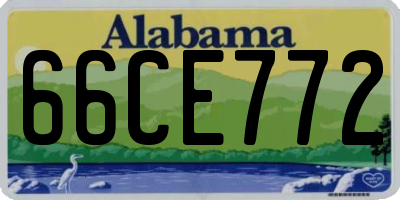 AL license plate 66CE772