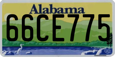 AL license plate 66CE775