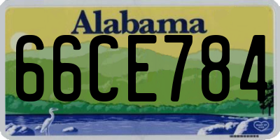 AL license plate 66CE784