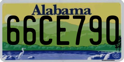 AL license plate 66CE790