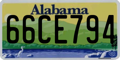 AL license plate 66CE794