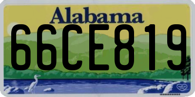 AL license plate 66CE819