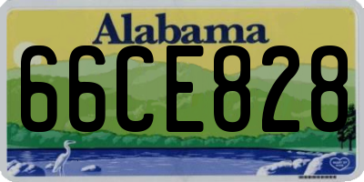 AL license plate 66CE828