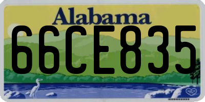 AL license plate 66CE835