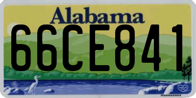 AL license plate 66CE841