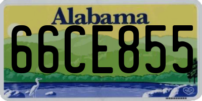 AL license plate 66CE855