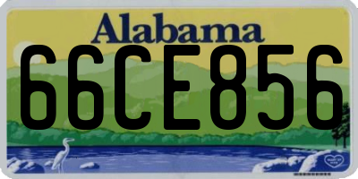 AL license plate 66CE856