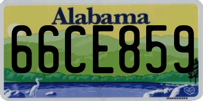 AL license plate 66CE859