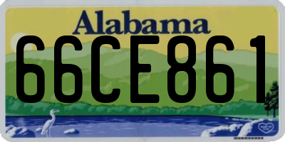 AL license plate 66CE861