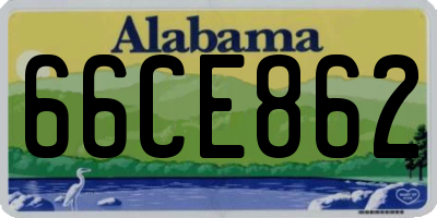 AL license plate 66CE862