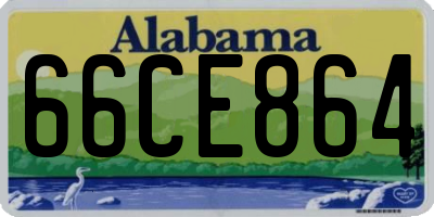 AL license plate 66CE864