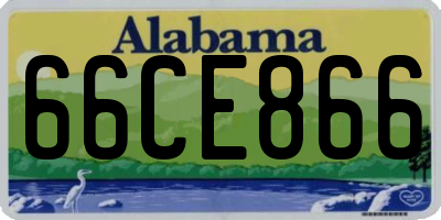 AL license plate 66CE866
