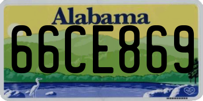 AL license plate 66CE869