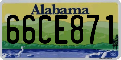 AL license plate 66CE871