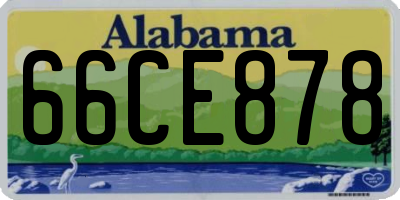 AL license plate 66CE878