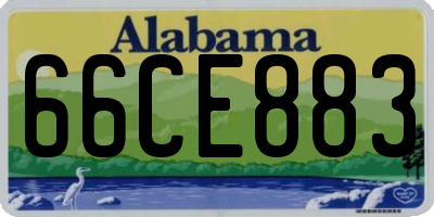 AL license plate 66CE883