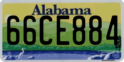 AL license plate 66CE884