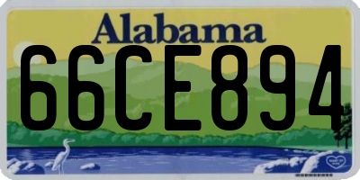 AL license plate 66CE894