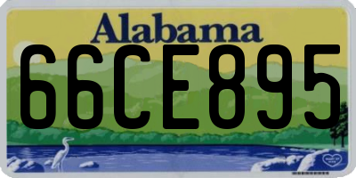 AL license plate 66CE895