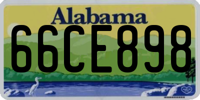 AL license plate 66CE898