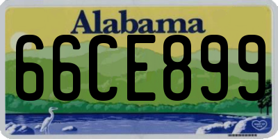 AL license plate 66CE899