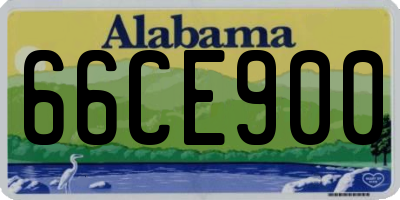 AL license plate 66CE900