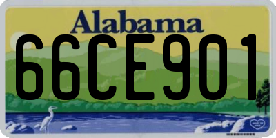 AL license plate 66CE901