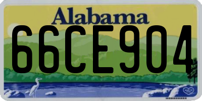 AL license plate 66CE904