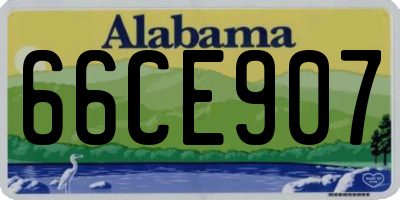 AL license plate 66CE907