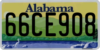 AL license plate 66CE908