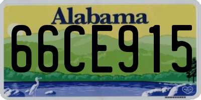 AL license plate 66CE915
