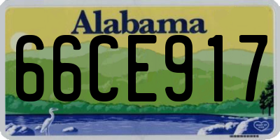 AL license plate 66CE917