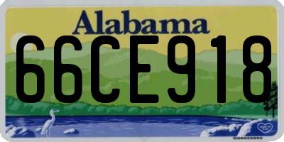 AL license plate 66CE918