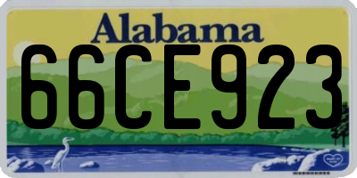 AL license plate 66CE923