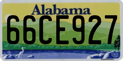 AL license plate 66CE927
