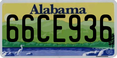 AL license plate 66CE936