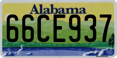 AL license plate 66CE937