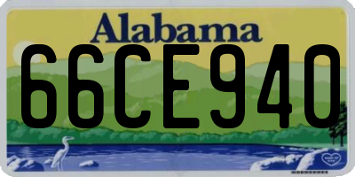 AL license plate 66CE940