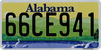 AL license plate 66CE941